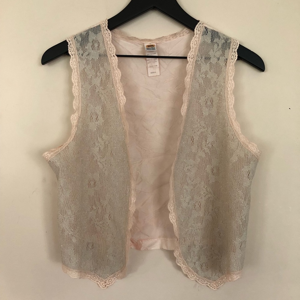 Sheer pink vest